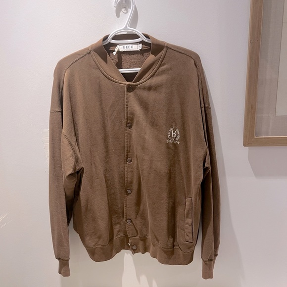 Vintage Brown Varsity Jacket - Picture 5 of 6